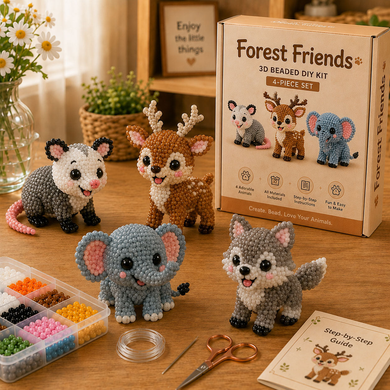💖🧵 Mini 3D DIY Beading Kit💌