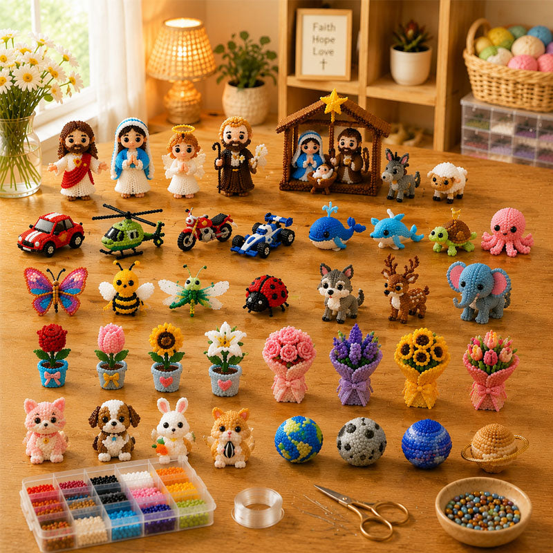 💖🧵 Mini 3D DIY Beading Kit💌