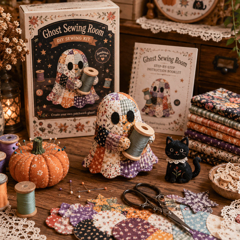 🔥40% Off Last Day - 👻 Little Ghost’s Cozy Halloween DIY Patchwork Kit