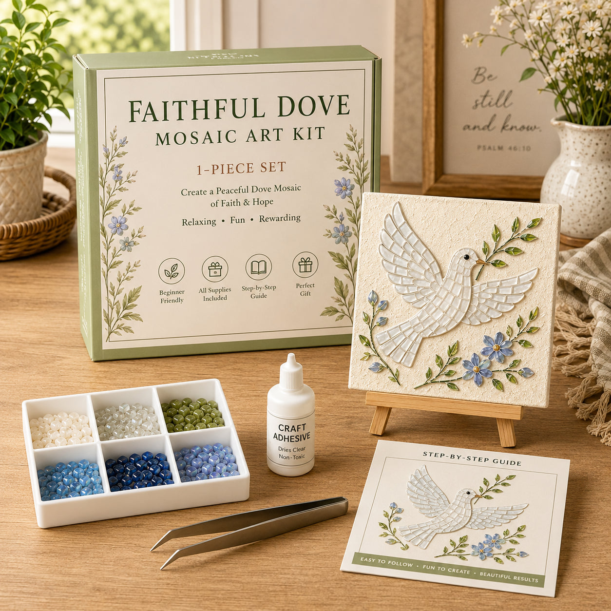 ✝️ Christian Sea Glass Art Kit