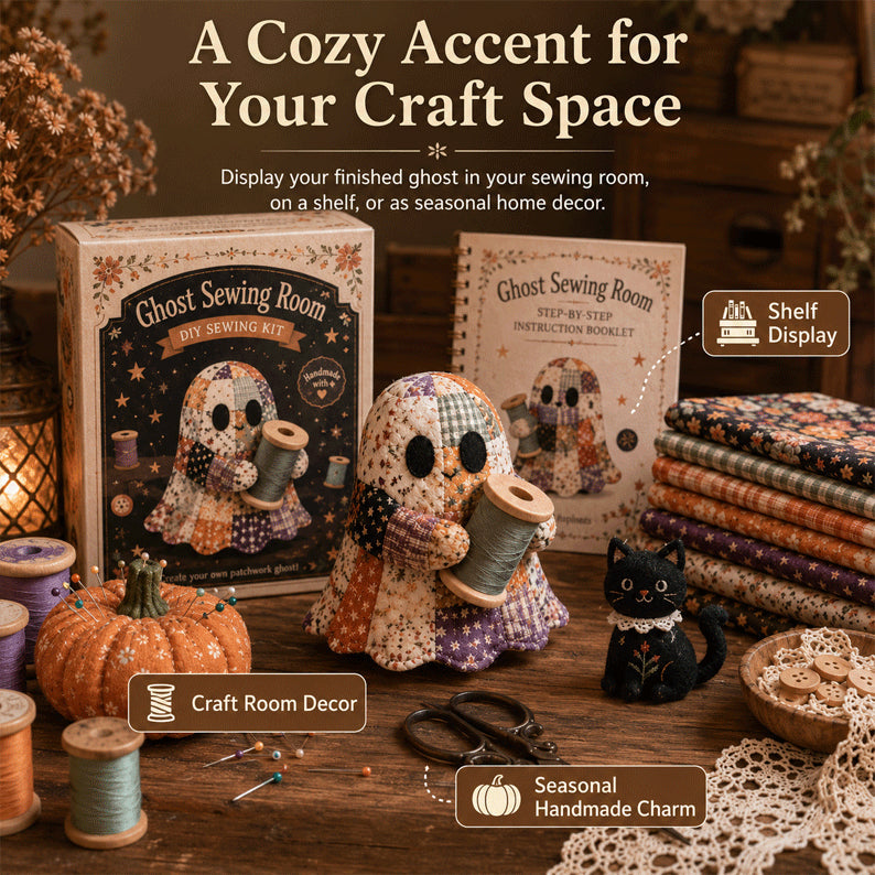 🔥40% Off Last Day - 👻 Little Ghost’s Cozy Halloween DIY Patchwork Kit