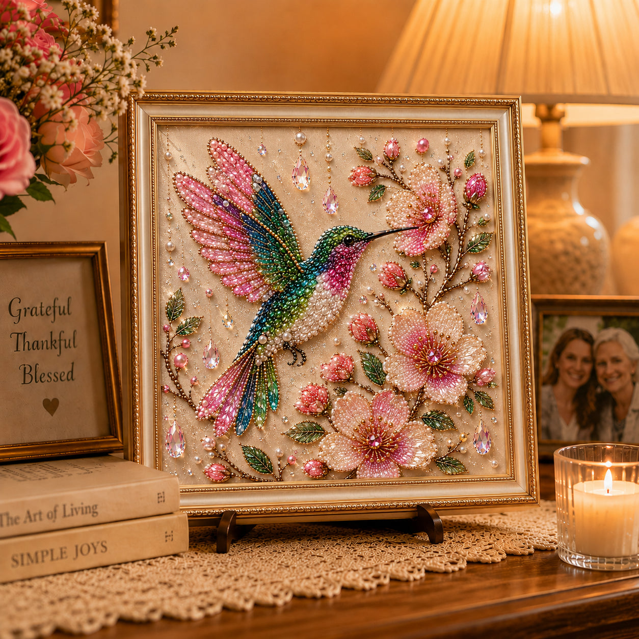 Luxury Bird Pearl Art DIY Kit for Elegant Home Decor, Relaxing Handcraft Projects and Gift‐Ready Wall Art